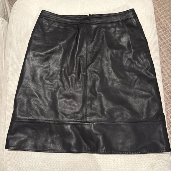 Halogen above knee a line skirt real leather - Picture 1 of 1